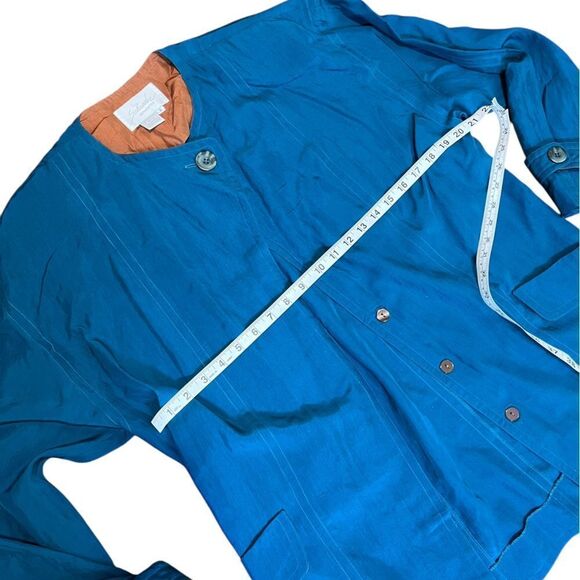 Vintage Schrader Separates 100% Silk Jacket Women’s Size 8 Button Front Blazer - Picture 5 of 8